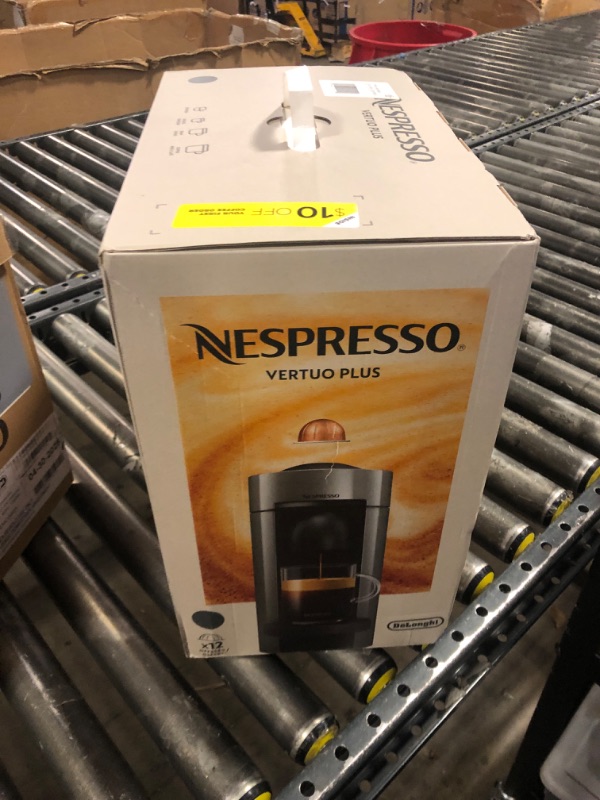 Photo 1 of Nespresso Vertuo Plus Coffee and Espresso Maker by De'Longhi, Grey