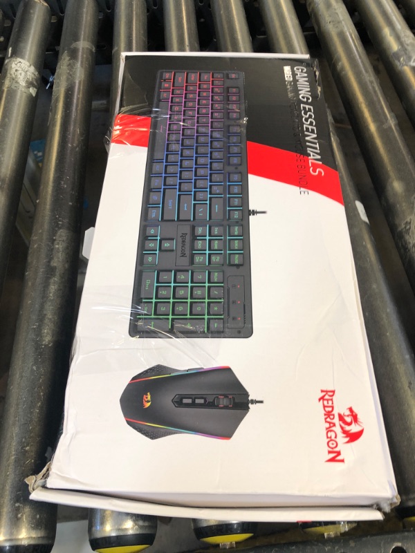Photo 1 of Redragon Updated S107 Gaming Keyboard and Mouse, RGB Gaming Keyboard and 10000 DPI Mouse Combo with 25-Key Anti-Ghosting, 1K Hz Programmable Mice with Software, Plug & Play to PC, Laptop [Upgrade]