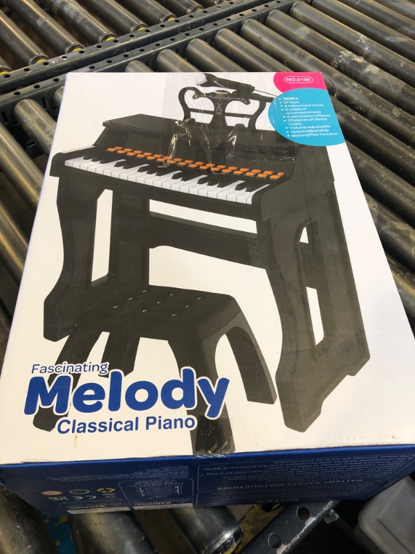 Photo 1 of Dollox Keyboard Piano for Kids, Toddler Piano Toys 37 Keys Kid Musical Instruments Electric Keyboard Baby Pianos for Beginners Mini Music Toy with Stool, Birthday Gift for Age 3 4 5 6 Years Old