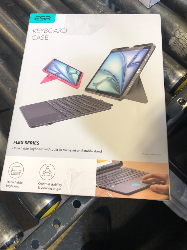 Photo 1 of ESR iPad Air 11" (M3/M2) & 5th/4th Gen Flex Keyboard Case, Ultra-Light Magnetic Detachable Keyboard with Writing/Viewing Modes, Larger Precision Trackpad, Dark Gray