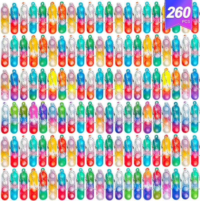 Photo 1 of Pop Keychain Bulk Party Favors,Fidget Toys for Kids Bulk Mini Pop Keychain Sensory Toys Stocking Pinata Stuffers Birthday Classroom Prizes Toddler Fidget Pack Stress Relief Toys