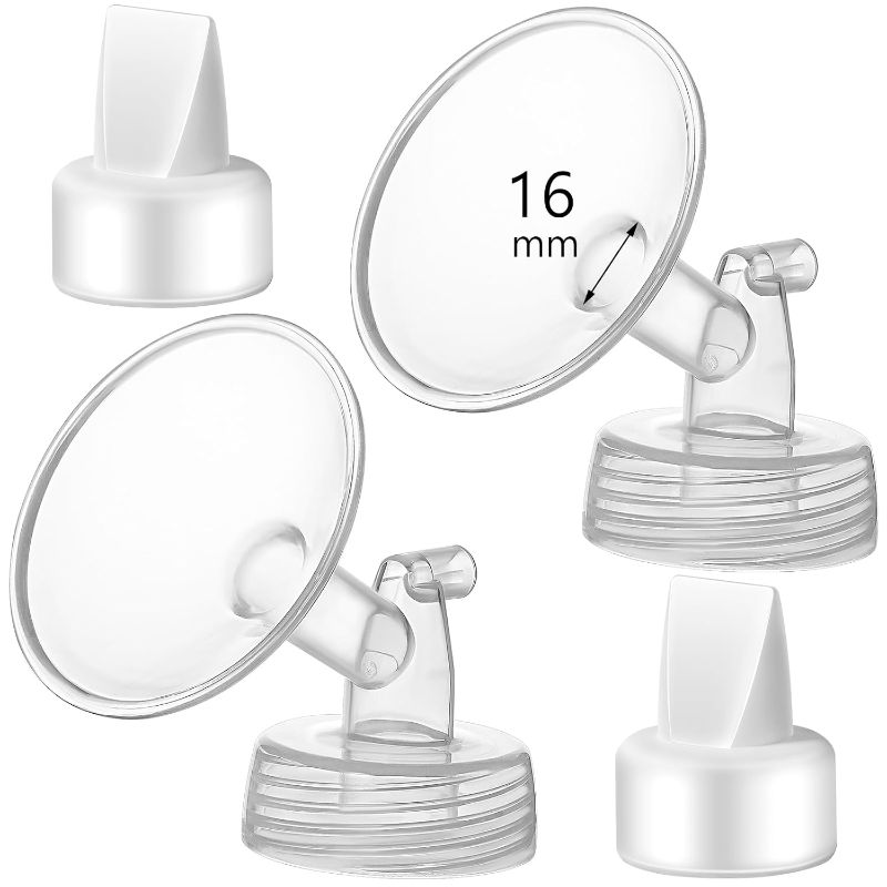 Photo 1 of 16mm Flange and Duckbill Valve Compatible with Spectra S1 S2 9 Plus Breastpump Replacement to Spectra Pump Parts, Not Original, Replace Spectra Accessories.