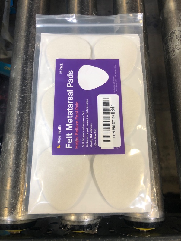 Photo 1 of 12 Pack Metatarsal Pads - Foot Pads for Pain Relief & Foot Cushioning, 1/4'' Thick, Metatarsal Pads Mens & Women, Pads for Balls of Feet