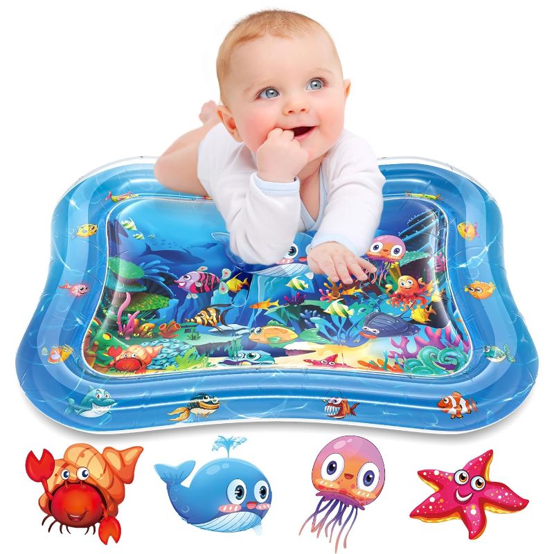 Photo 1 of Infinno Inflatable Tummy Time Mat Premium Baby Water Play Mat for Infants and Toddlers Baby Toys for 3 to 24 Months, Strengthen Your Baby's Muscles, Portable