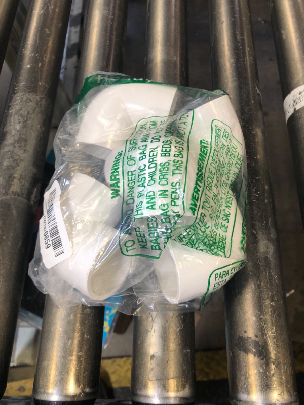 Photo 1 of Rainbow Dream 1-1/4 Inch 90 Degree PVC Pipe Elbow - 6 Pack, White