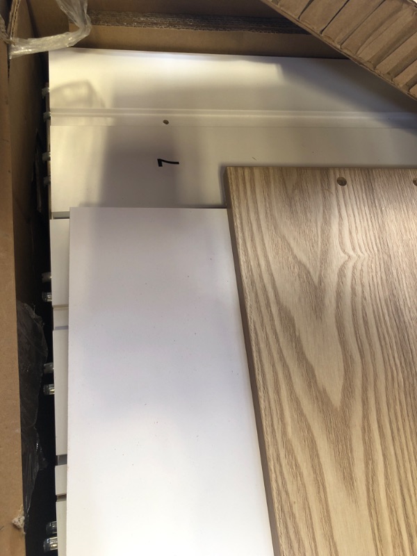 Photo 1 of Signature Design by Ashley Battelle Mid-Century Modern 6 Drawer Dresser with Chevron Pattern and Safety Stop for Bedroom, Light Brown