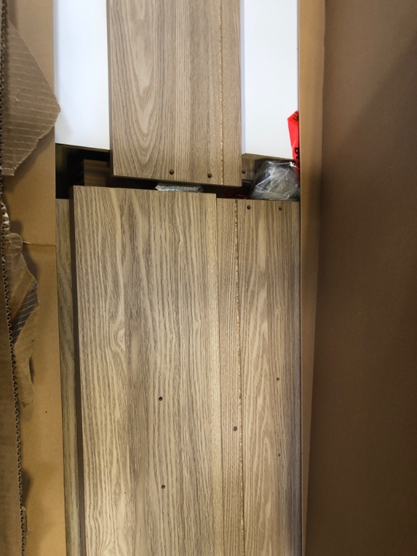 Photo 1 of Signature Design by Ashley Battelle Mid-Century Modern 6 Drawer Dresser with Chevron Pattern and Safety Stop for Bedroom, Light Brown
