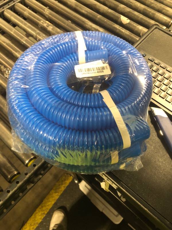 Photo 1 of Pool Hoses for Above Ground Pools, 4 Pack 1.25 x 59 Inch Pool Filter Pump Hoses, With 8 Metal Clamps + 4 Pool Hose Adapter 1.25" or 1.5", Compatible with Swimming Pool Filter Pump 607 637