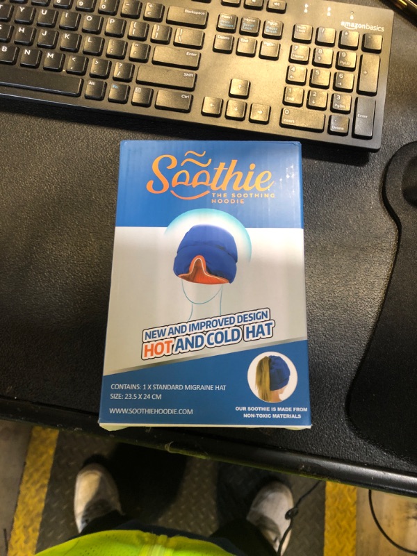 Photo 1 of Soothie Migraine Relief Cap Ice Headache Hat for Migraine, Cold Therapy Ice Pack Helmet for Head Pain & Hangovers Cooling Gel Packs Last 3X Longer Hot & Cold Compression for Stress & Sinus Relief.