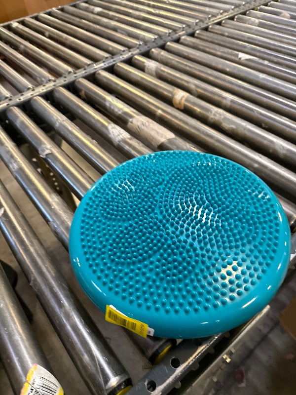 Photo 1 of Trideer Inflated Wobble Cushion - Wiggle Seat for Sensory Kids(Multiple Colors), Balance Disc (Extra Thick), Flexible Seating for All Age (34CM Turquoise)