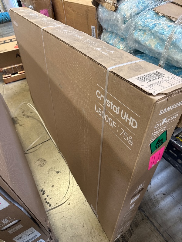 Photo 1 of Samsung 75-Inch Class Crystal UHD U8000F 4K Smart TV (2025 Model) Endless Free Content, Crystal Processor 4K, MetalStream Design, Knox Security, Alexa Built-in