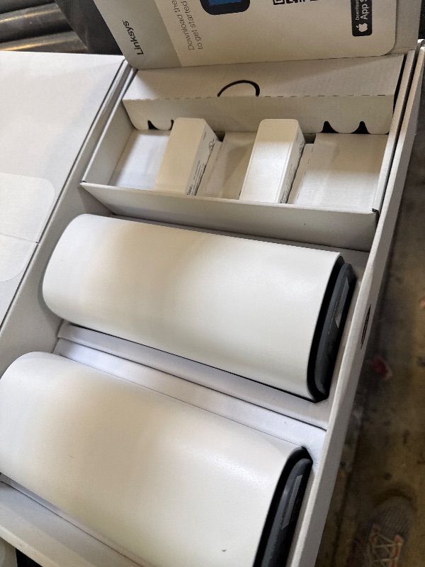 Photo 1 of Linksys Velop Pro 7 WiFi Mesh System | Two Cognitive Mesh Tri-Band routers with Over 10 Gbps Speeds | Whole Home Coverage up to 6,000 sq. ft. | Connect 200+ Devices | 2 Pack MBE7002 | 2023 Release