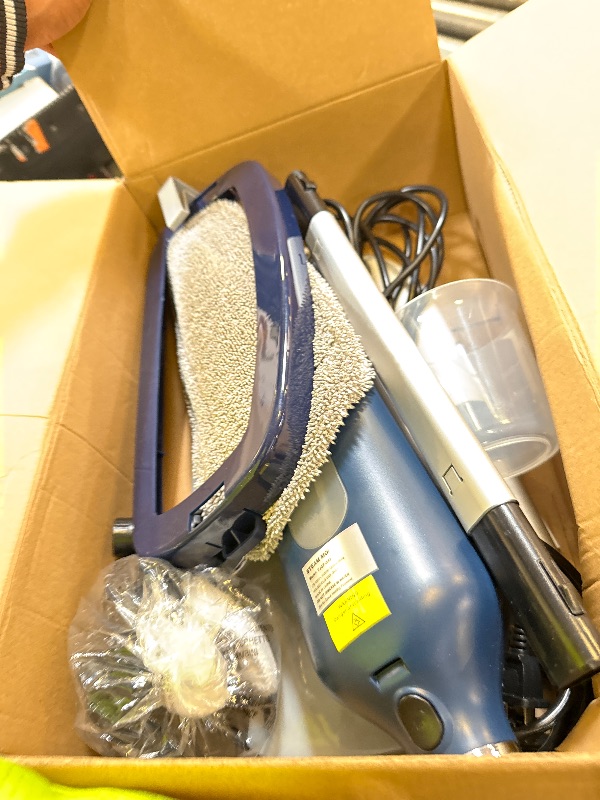 Photo 1 of Sapodilla 12 in 1 Steam Mop, Detachable Handheld Steam Cleaner for Home, 23FT Cord, for Hardwood Floor Cleaning, Tile, Carpet, Furniture, Clothes, Windows, Blue