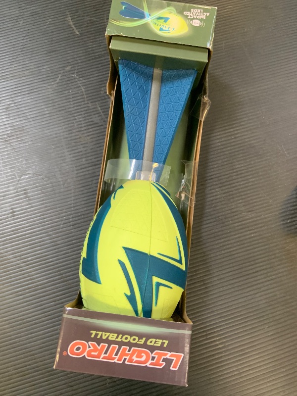 Photo 1 of LIGHTRO - Foam Glow in The Dark Football - Super Bright - Smart LEDs - Batteries Included - Football Game for Kids 8 9 10 11 12 - A Perfect Birthday and Summer Gift