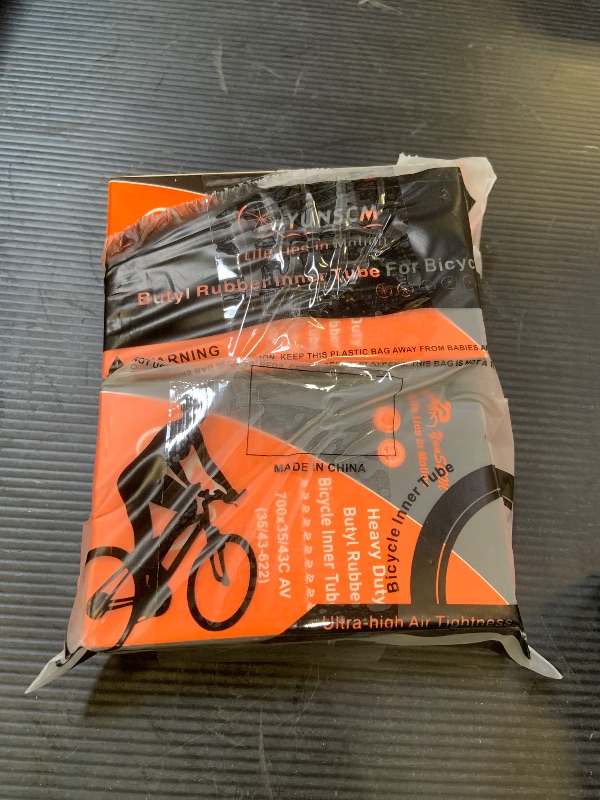 Photo 1 of 700C Heavy Duty Bike Tubes 700x35C/38C/40C/43C AV Schrader Valve (35/43-622) 700C Bicycle Inner Tubes Compatible with 700 x 35C 700x36C 700x37C 700x38C 700x40C 700x42C 700x43c Bike Tire Tubes 2-PCS