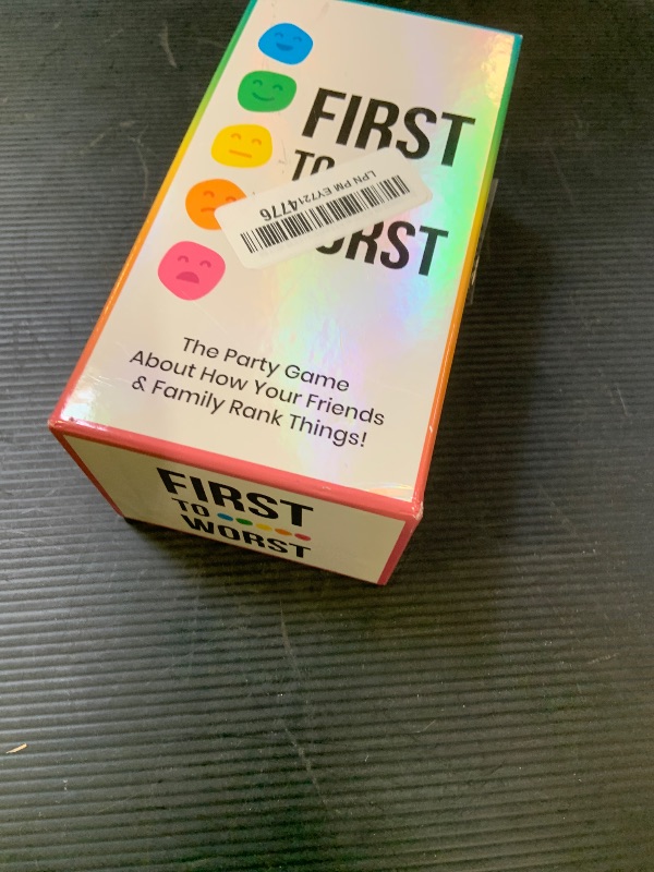 Photo 1 of FIRST TO WORST Party Game + After Dark Expansion Set - The Card Game About How Your Friends & Family Rank Things - Adult Card Game for College Students, Groups & Fun Parties with Polarizing Priorities