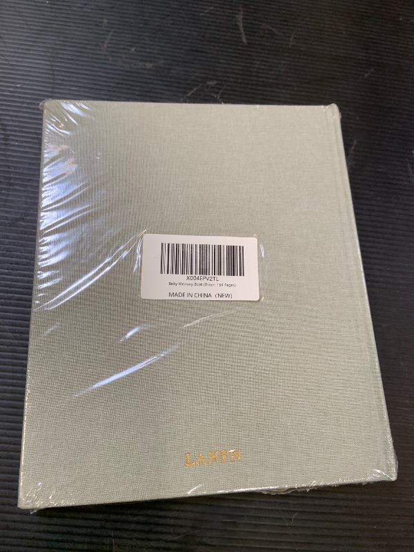 Photo 1 of Lanpn Baby Memory Book - Linen Baby Book Journal Memories Keepsake - The Story of You - Newborn Baby First 5 Year Scrapbook Photo Book Milestone Album for Boy Girl New Parents (Sage Green, 154 Pages)