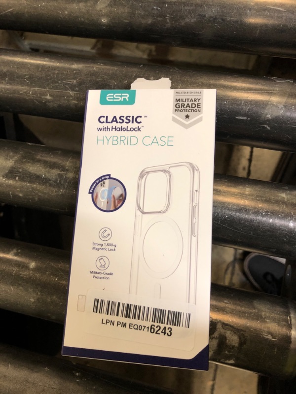 Photo 1 of ESR for iPhone 14/iPhone 13 Case, Compatible with MagSafe, Classic Hybrid Magnetic Mobile Phone Case iPhone 14/13 Case, Military Standard, Drop Protection, Clear