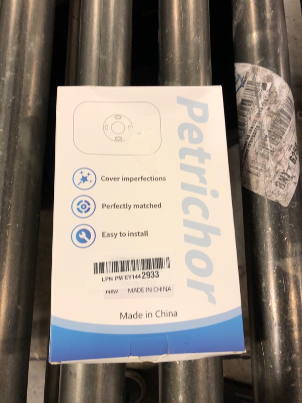 Photo 1 of Compatible with Google Nest Thermostat 2020 Wall Plate Cover - Petrichor Nest Thermostat Trim Kit, Made for Google Nest Thermostat 2020, Cover Imperfections Easy to Install (White)