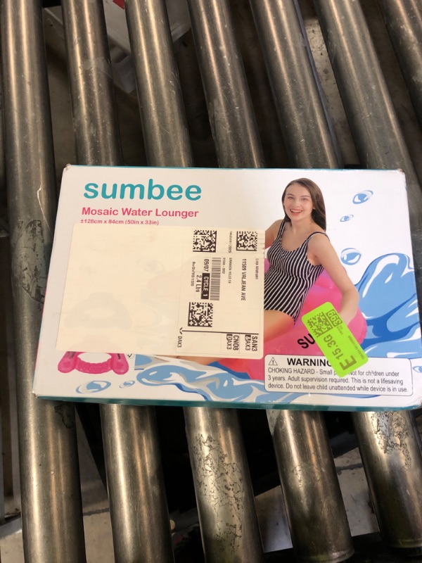 Photo 1 of Sumbee Pool Floats Inflatable Floating Chair Water Chair Adult Size Clear, Sit N U Seat Pool Float with Cup Holders and Backrest, Raft Lounge Water Hammock for Swimming Beach,2 Packs Pink Blue