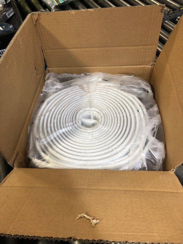 Photo 1 of ZYfire Fire Hose - 2" ID x 50 FT Single Jacket EPDM Firefighter Hose with M × F NST/NH Aluminum Couplings 750 PSI Burst Pressure Lightweight for Use in Firefighting