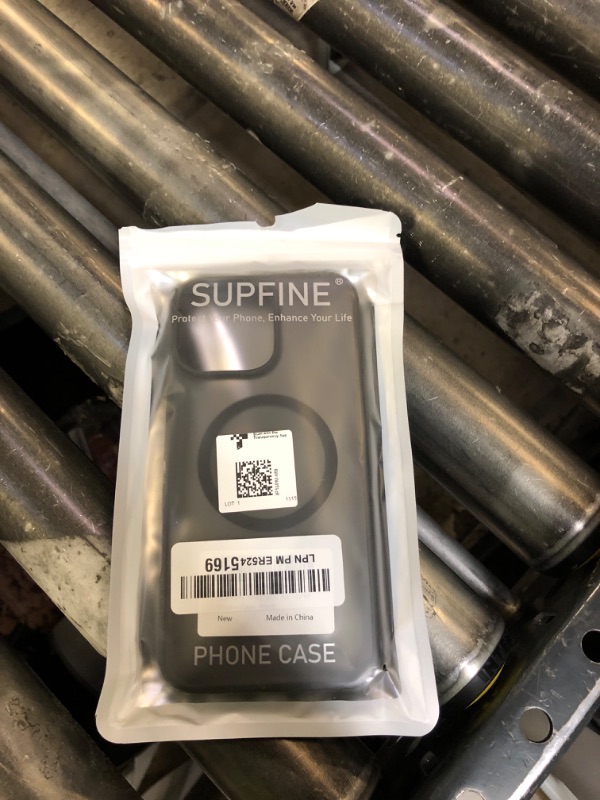 Photo 1 of SUPFINE Magnetic for iPhone 16 Pro Max Case (Compatible with MagSafe) (Military Grade Drop Protection) Translucent Matte Shockproof Phone Cover, Black