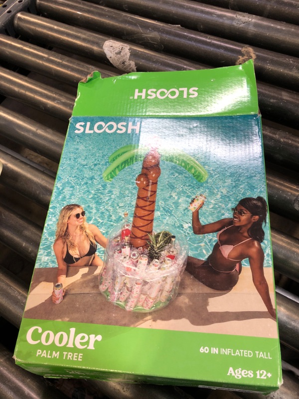 Photo 1 of JOYIN 60" Inflatable Palm Tree Cooler, Beach Theme Decor, Pool Party Decorations, Luau Hawaiian Birthday Party Supplies, Ocean Jungle Tropical Themed Summer Outdoor Drink Cooler
