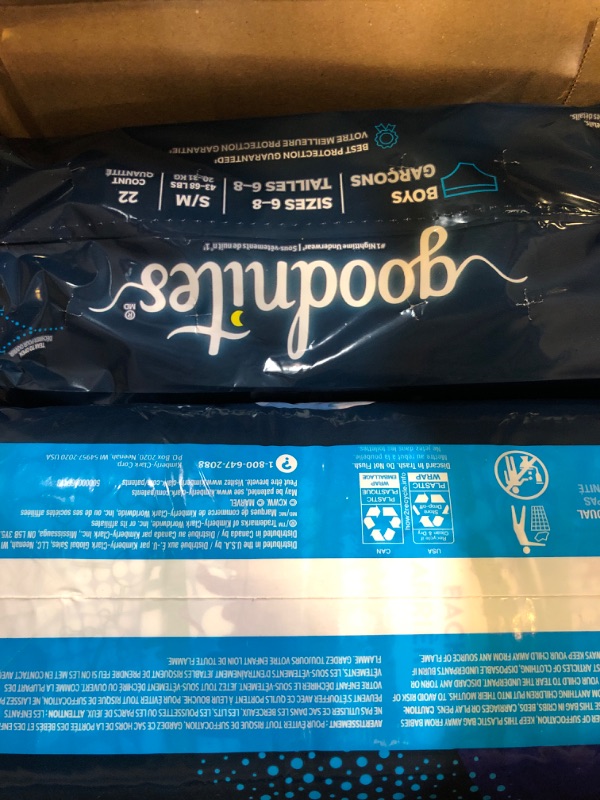 Photo 1 of Goodnites Bedwetting Underwear for Boys 44ct