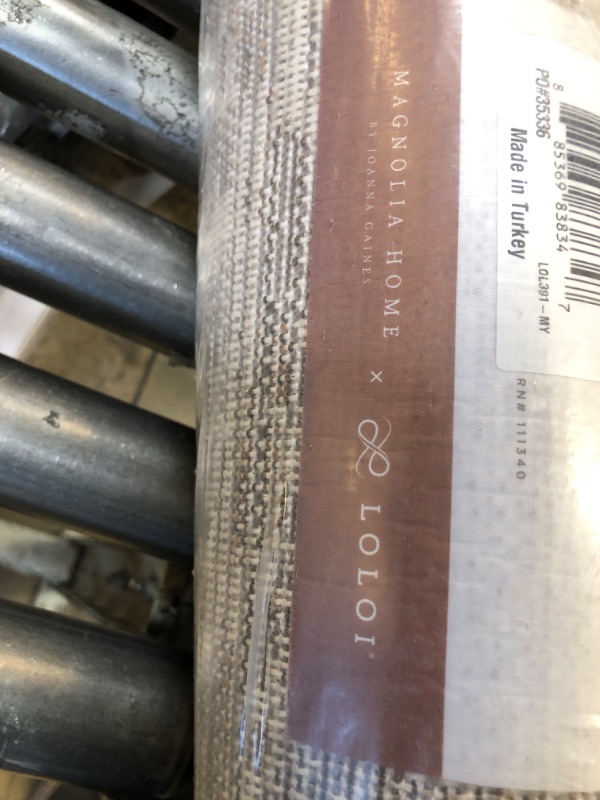 Photo 1 of Loloi Magnolia Home by Joanna Gaines Pace Collection PAC-01 Bark/Natural 5'-3" x 7'-6" Area Rug