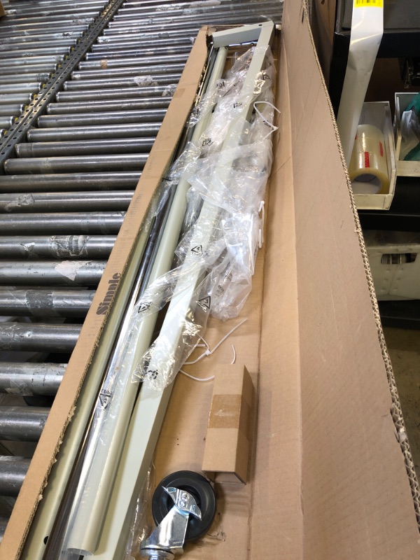 Photo 1 of Simple Houseware Industrial Grade Z-Base Garment Rack, 500lb Load with 62 Inches Extra Long Bar, Gray