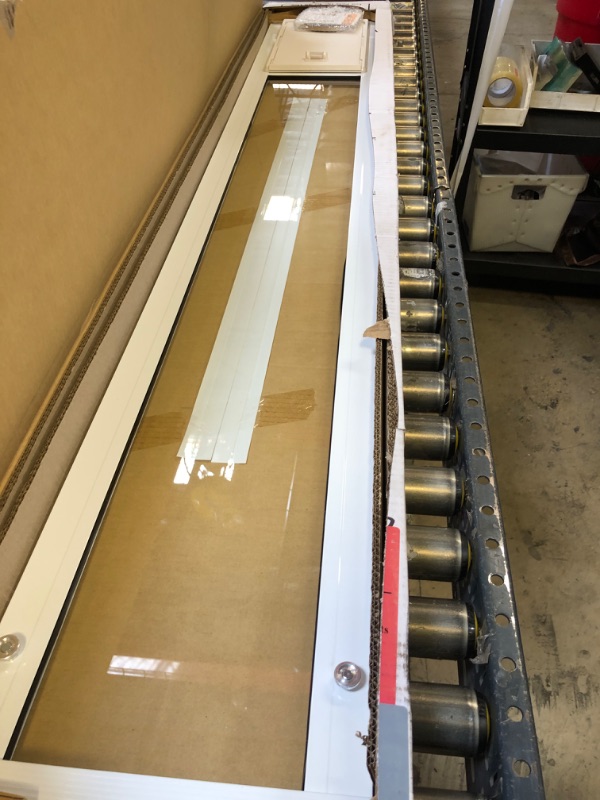 Photo 1 of Ideal Pet Products Aluminum Pet Patio Door, Adjustable Height 77-5/8" to 80-3/8", 7" x 11-1/4" Flap Size, White