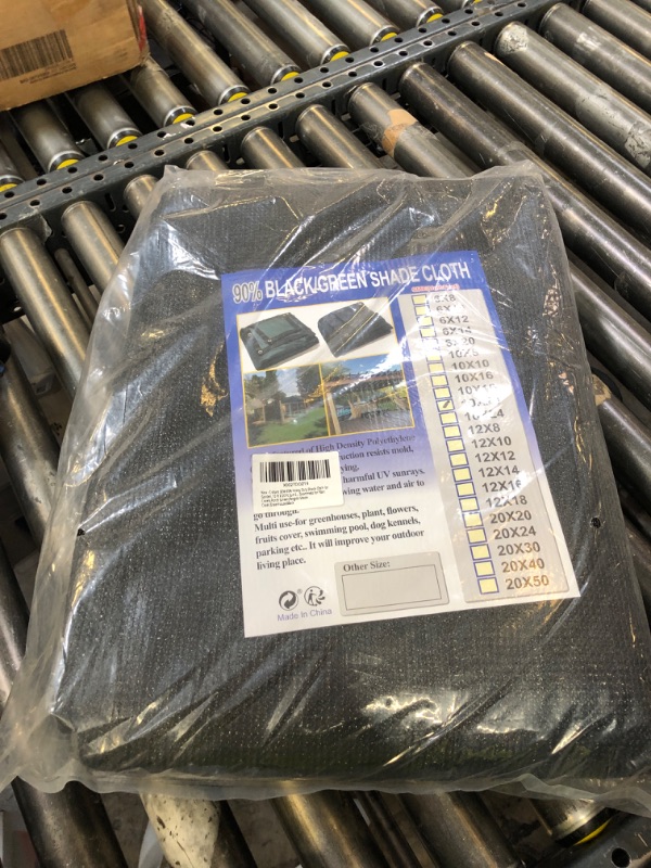 Photo 1 of e.share 90% Heavy Duty Shade Cloth for Garden, 10 Ft X 20 Ft Sun Shades Outdoor Patio with Grommets for Plant Covers,Porch Screen,Pergola Shade Cover,Greenhouse,Black