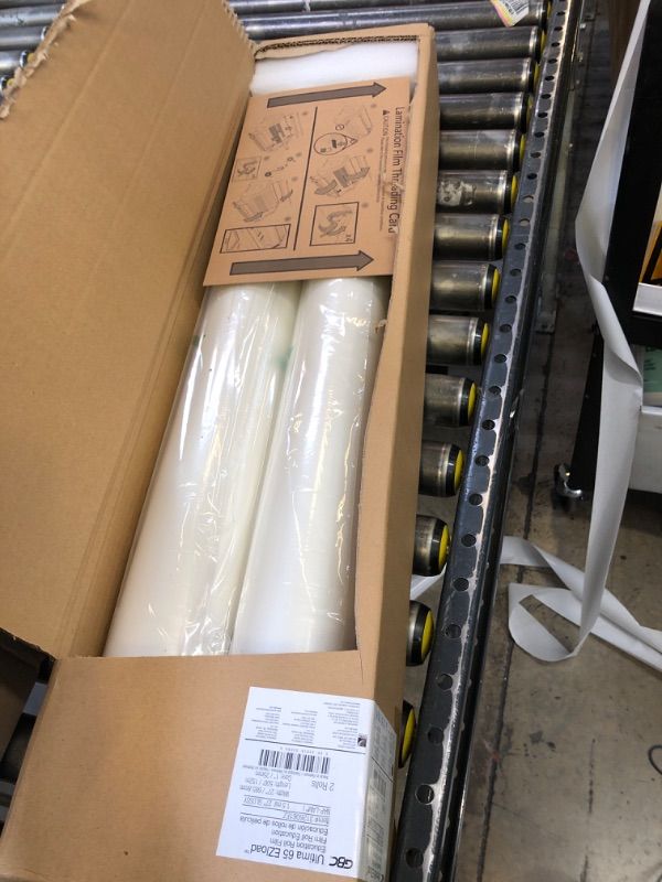 Photo 1 of GBC Thermal Laminating Film, Rolls, Ultima 65 EZLoad, Nap I, 1.5 mil, 27" x 500', 2-Pack (3126061EZ)
