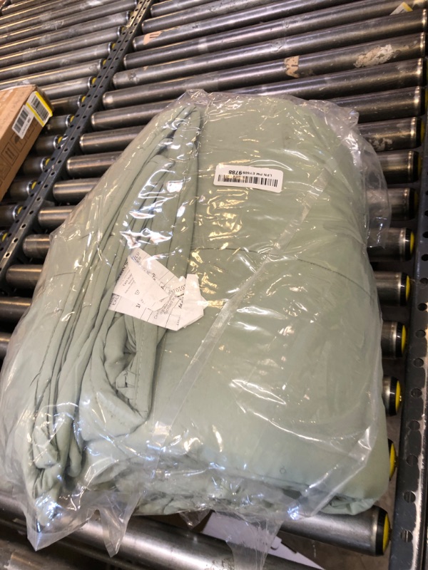 Photo 1 of HOMBYS 136x120 Alaskan King Size Comforter for All Season, Oversized Duvet Insert, Extra Large Down Alternative Bed Comforter with Corner Tabs, Sage Green
