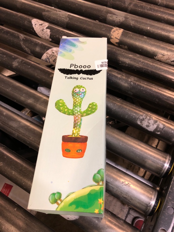 Photo 1 of Pbooo Dancing Talking Cactus Mimicking Toy,Talking Repeat Singing Sunny Cactus Toy 120 Pcs Songs for Baby 15S Record Your Sound Sing+Dancing+Recording+LED