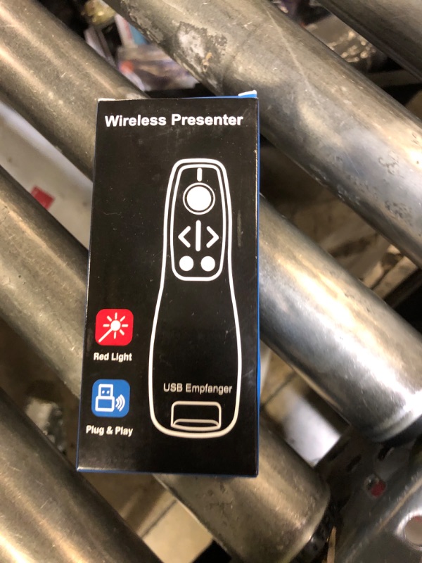Photo 1 of Presentation Clicker Wireless Presenter Remote for PowerPoint, Powerpoint Clicker with Volume Control PowerPoint Slide Advancer for Mac, Computer, Laptop-E600