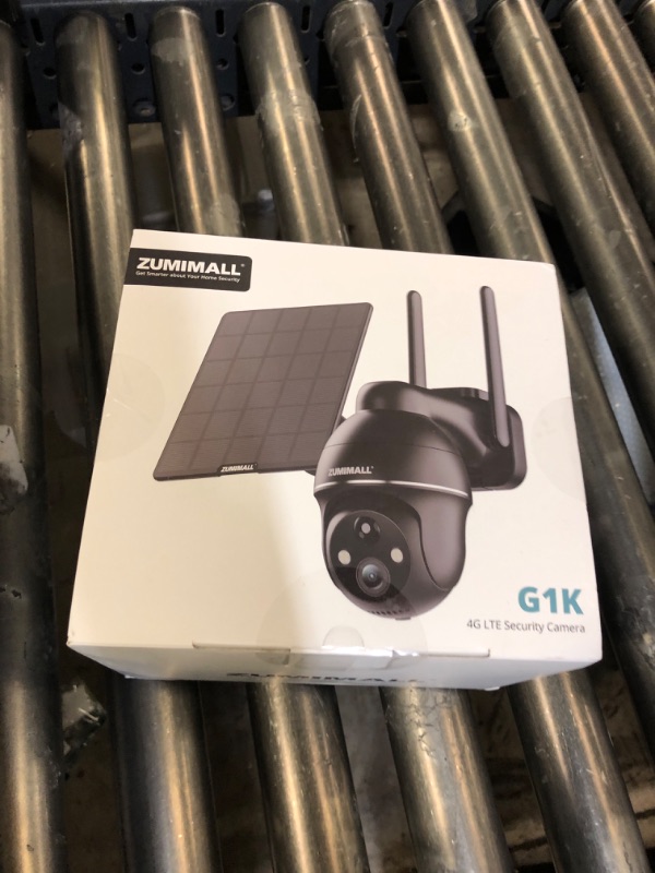 Photo 1 of ZUMIMALL 4G LTE Cellular Solar Security Camera Wireless Outdoor, 2K No WiFi Security Camera Solar Powered with Color Night Vision, 2-Way Talk, Motion Alert, Cloud, SIM Included?US Version?