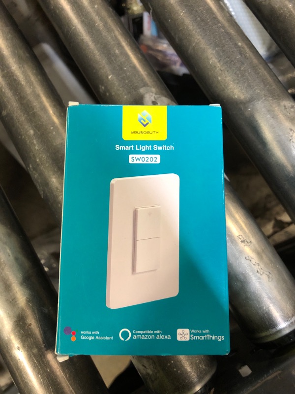 Photo 1 of Smart Light Switch, WiFi Smart Double Switch Button, Compatible with Alexa and Google Home, Remote Control with Timing Funtion, No Hub Required,Smart Life APP Provides Control from Anywhere