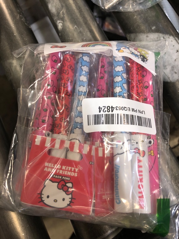 Photo 1 of Hello Kitty Pens Party Favors Set - Bundle with 12 Hello Kitty and Friends Pens Plus Stickers, More | Sanrio Party Supplies for Girls