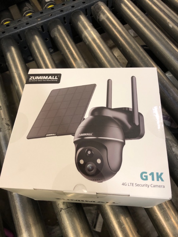 Photo 1 of ZUMIMALL 4G LTE Cellular Solar Security Camera Wireless Outdoor, 2K No WiFi Security Camera Solar Powered with Color Night Vision, 2-Way Talk, Motion Alert, Cloud, SIM Included?US Version?