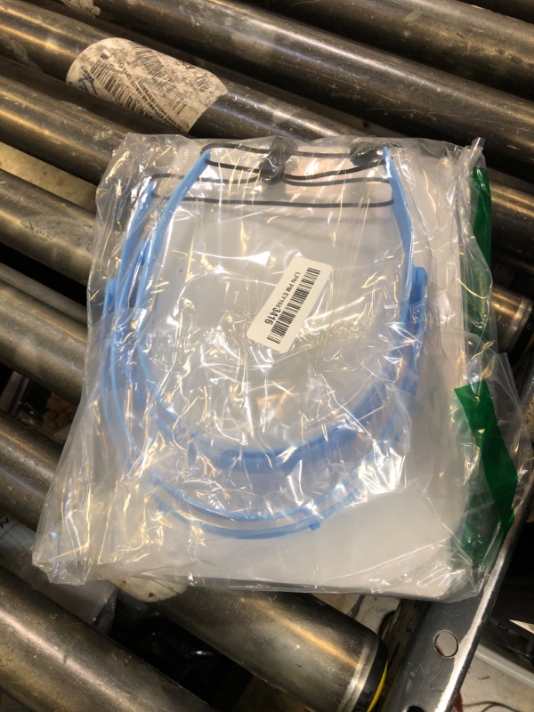 Photo 1 of QWORK Safety Face Shields, Clear Plastic Protective Full Face Shields, Anti-Fog Shields Reusable Face Shield Mask, Protect Nose, Eyes and Mouth, 2 Support Frame + 20 Replaceable Visors