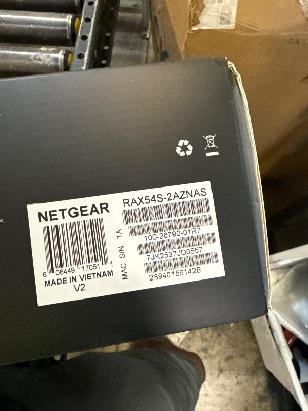 Photo 1 of NETGEAR Nighthawk 6-Stream Dual-Band WiFi 6 Router (RAX54S) – Security Features, AX5400 Wireless Speed, Up to 5.4 Gbps, Covers up to 2,500 sq. ft., 25 Devices - 1-Year Armor Subscription Included