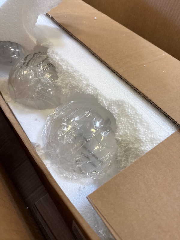 Photo 1 of Audickic Bathroom Light Fixtures, 5-Light Brushed Nickel Vanity Lights Over Mirror with Globe Clear Glass, 35 Inch Modern Vanity Lighting Fixtures, AD-22280-5W-SN