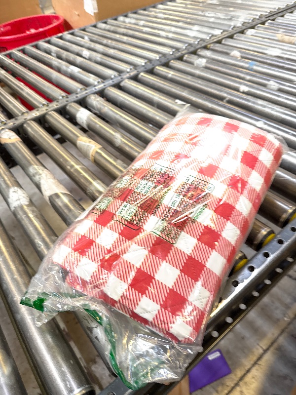 Photo 1 of ZAZE Picnic Blanket Extra Large Waterproof, 80''x80''Checkered Picnic Blankets Beach, Outdoor, Camping on Grass Accessories Couple Ideas Wedding Registry Gifts (Red and White)