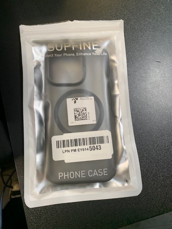 Photo 1 of SUPFINE Magnetic for iPhone 16 Pro Case (Compatible with MagSafe) (Military Grade Drop Protection) Translucent Matte Shockproof with Anti-Fingerprint Phone Cover,Black