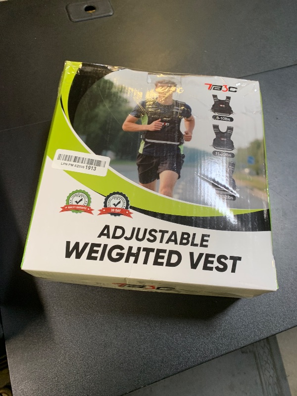 Photo 1 of TB3C Adjustable Weighted Vest for Women - 11-20lb for Strength Training Body Weight Vest for Running Walking and Home Workouts Black