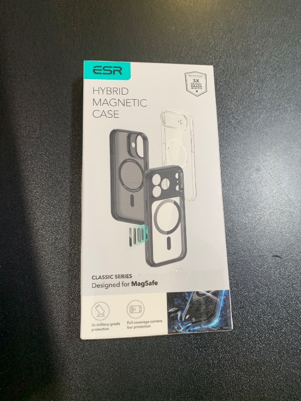 Photo 1 of ESR for iPhone 17 Pro Case, Camera Control, Compatible with MagSafe, Shockproof Military-Grade Protection, Magnetic Phone Case for iPhone 17 Pro, Classic Hybrid Case, Clear