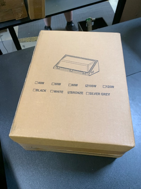 Photo 1 of Dimmable 100W LED Wall Pack Light with Dusk to Dawn Photocell, 100-277V 14000LM 600-800W HPS/HID Equiv., 5000K Daylight Outdoor Security Lighting, UL/DLC Commercial Wall Mount Lights for Warehouse