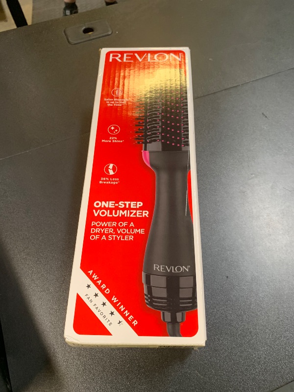 Photo 1 of REVLON One-Step Volumizer Hair Dryer and Styler with Improved Motor – Easy Salon-Style Blowouts – Less Frizz, More Shine, and Reduced Heat Damage, for all Hair Types and Lengths (Black)