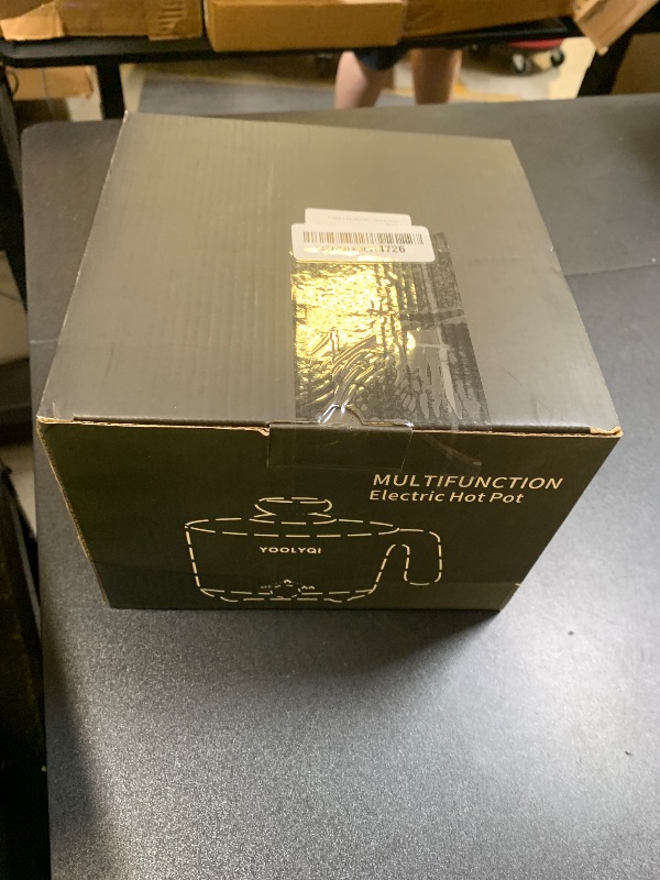 Photo 1 of YOOLYQI Hot Pot Electric : 1.5L Mini Ramen Cooker with 2 Temp Settings, Portable Lazy Pot Dorm, Office Must Have for Ramen/Noodles/Soup/Oatmeal